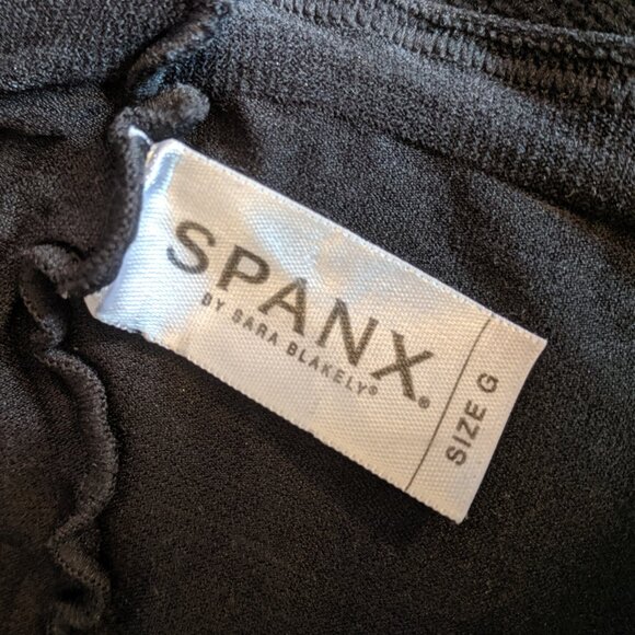 Spanx Super Higher Power Shapewear High Waist Shorts Mid Thigh Size G Black - Picture 3 of 7